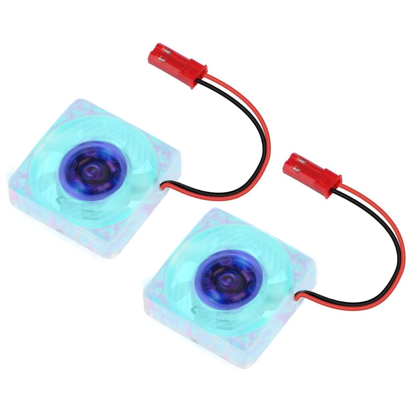 MakerFocus 2pcs Raspberry Pi 4B Fan, Raspberry Pi Cooling Fan DC Brushless CPU Quiet LED Cooling Fan 30mm x 30mm Fan Cooler Radiator 5.0V