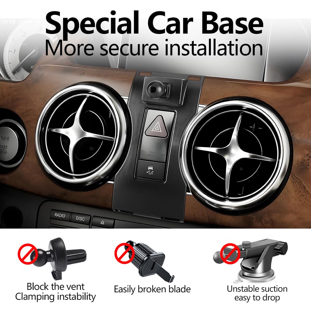 JIEZMO Car Magnetic Phone Mount for Benz GLK-Class 2013 2014 2015 GLK350 GLK250 Auto Interior Accessories Best Cellphone Holder Mobile Cradle Cell