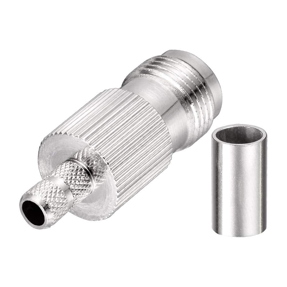 Superbat TNC Crimp Connectors Kit TNC Male + TNC Female Crimp Solder Connector Kit for RG58 RG303 RG141 RG142 RG400 LMR195 Low Loss Coax Cable(10 Pack