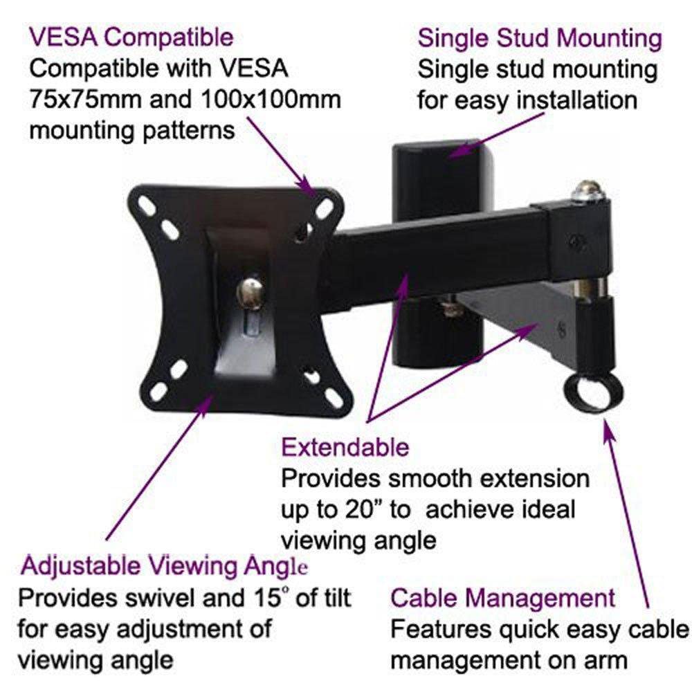 VideoSecu TV Wall Mount Bracket for TCL 19 22 23 24 26 27 28 29 32 39 47 HD LED Roku Smart TV 28S305 32D100 32S305 32S301 40D100 40S305 40S303 43S305