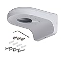 PFB204W Water-Proof Aluminum Alloy Wall Mount Bracket for Dome and Eyeball IP Camera, White, Pack of 1