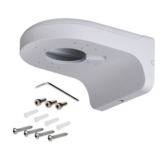 PFB204W Water-Proof Aluminum Alloy Wall Mount Bracket for Dome and Eyeball IP Camera, White, Pack of 1