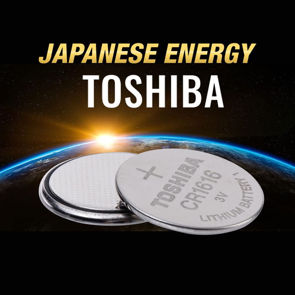 TOSHIBA CR1616 3V Lithium Coin Cell Battery Pack of 5