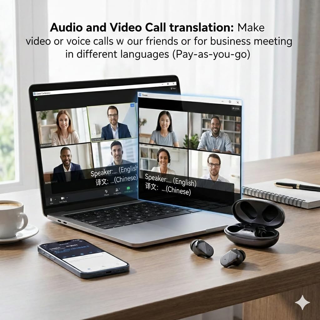 [2026 AI] Translation Earbuds, Invisible Sleep Headphones for Side Sleepers, Wireless Buds Support 144 Languages Real-Time Simultaneous…