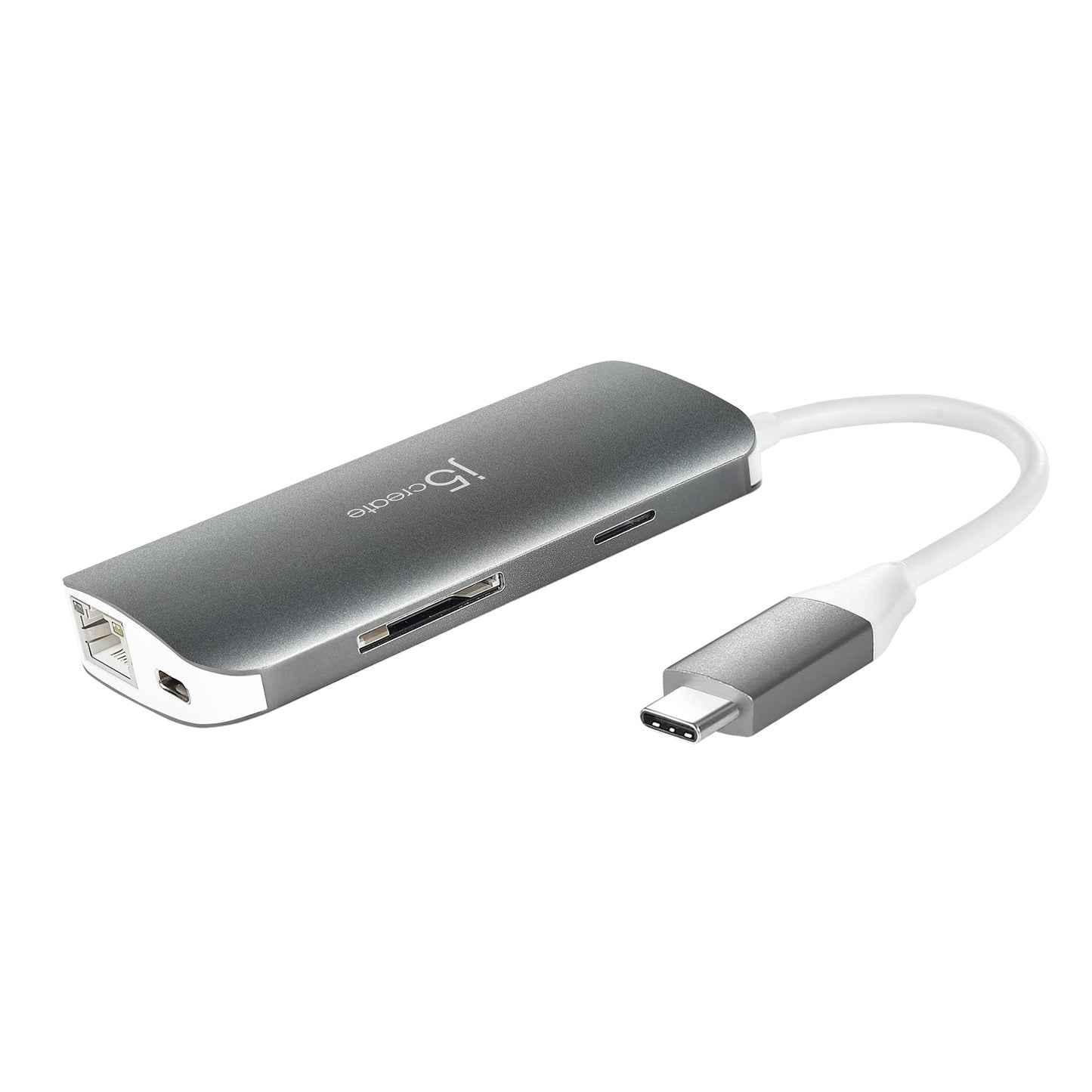j5create USB-C 9-in-1 Multi Adapter Multi Adapter HDMI/Ethernet/USB 3.1, SD and MicroSD/PD 3.0 | 4K HDMI for MacBook | ChromeBook |USB-C Devices…