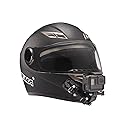 Lupholue Motorcycle Helmet Chin Mount Butterfly Sticky Mount with 2 Extended Arms & J Buckle for GoPro Hero 12, 11, 10, 9, 8, 7, (2018), 6 5, Hero