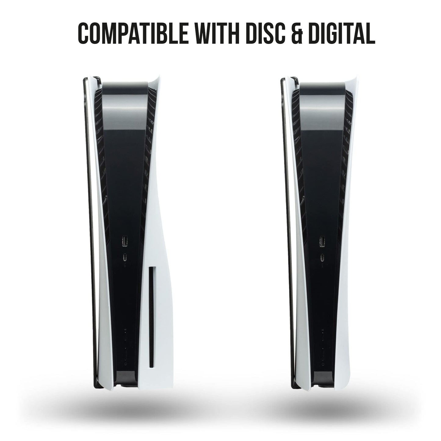 Glistco Steel - Wall Mount Compatible with Original PS5/PS5 Pro (Disc & Digital)