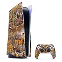 MightySkins Gaming Skin for PS5 / PlayStation 5 Bundle - Deer Pattern | Protective Viny wrap | Easy to Apply and Change Style | Made in The USA