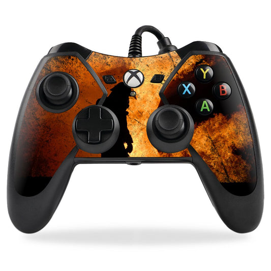 MightySkins Skin Compatible with PowerA Pro Ex Xbox One Controller case wrap Cover Sticker Skins Fire Fighter