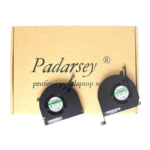 Padarsey A1286 Left+Right Side CPU Cooling Fan Compatible for MacBook Pro 15" 2008 2009 2010 2011 2012