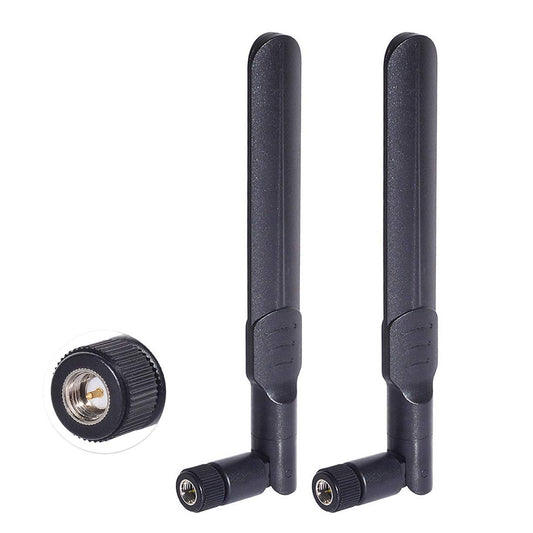 Bingfu Dual Band WiFi 2.4GHz 5GHz 5.8GHz 8dBi SMA Male Antenna (2-Pack) for Wireless Vedio Security IP Camera Recorder Surveillance Recorder Truck