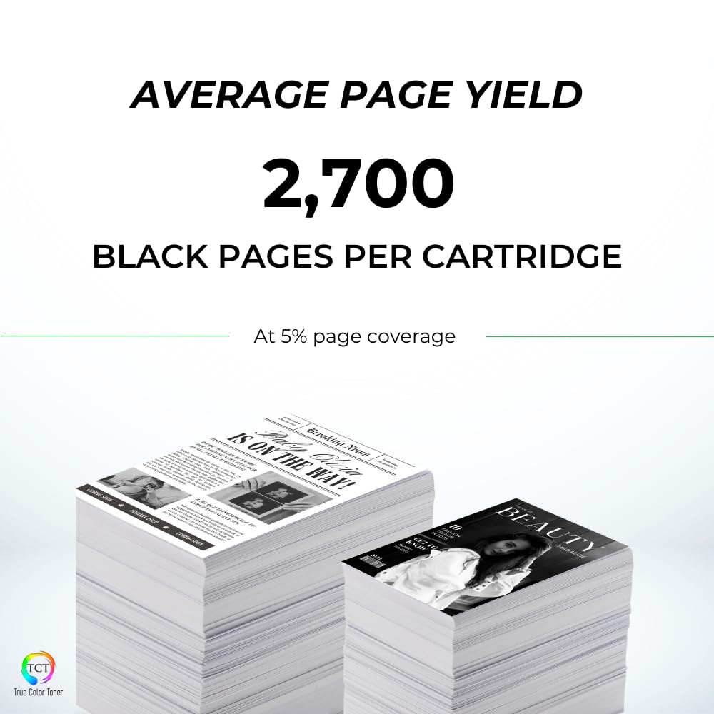 TCT 80A Toner Cartridge - Compatible Replacement for HP 80A CF280A Black Works with HP LaserJet Pro 400 M401A M401D M401N, M401DN M401DNE M401DW MFP