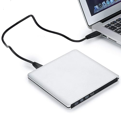 JOYIN-BURN Aluminum External USB 3.0 and USB C UHD 4K Blu-Ray Writer BD-RE BD Burner Blu-ray DVD CD Super-Muti Drive for PC Laptop iMac and Mac