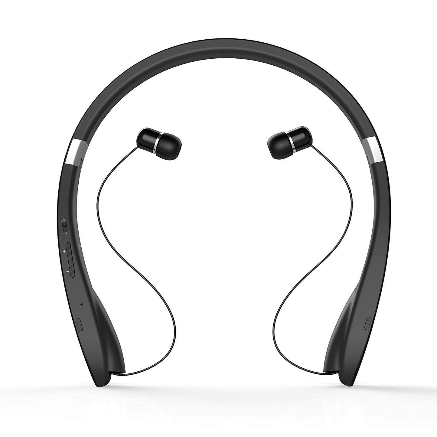 Bluetooth Headset Bluetooth 4.1 Wireless Headphone Neckband with Retractable Earbuds for iPhone, Samsung Galaxy, Android and Other Bluetooth-Enabled