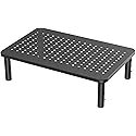Impact Mounts Laptop PC Monitor Stand with Sturdy, Stable Black Metal Construction. Fashionable Riser Height Adjustable with Non-Skid Rubber. Perfect