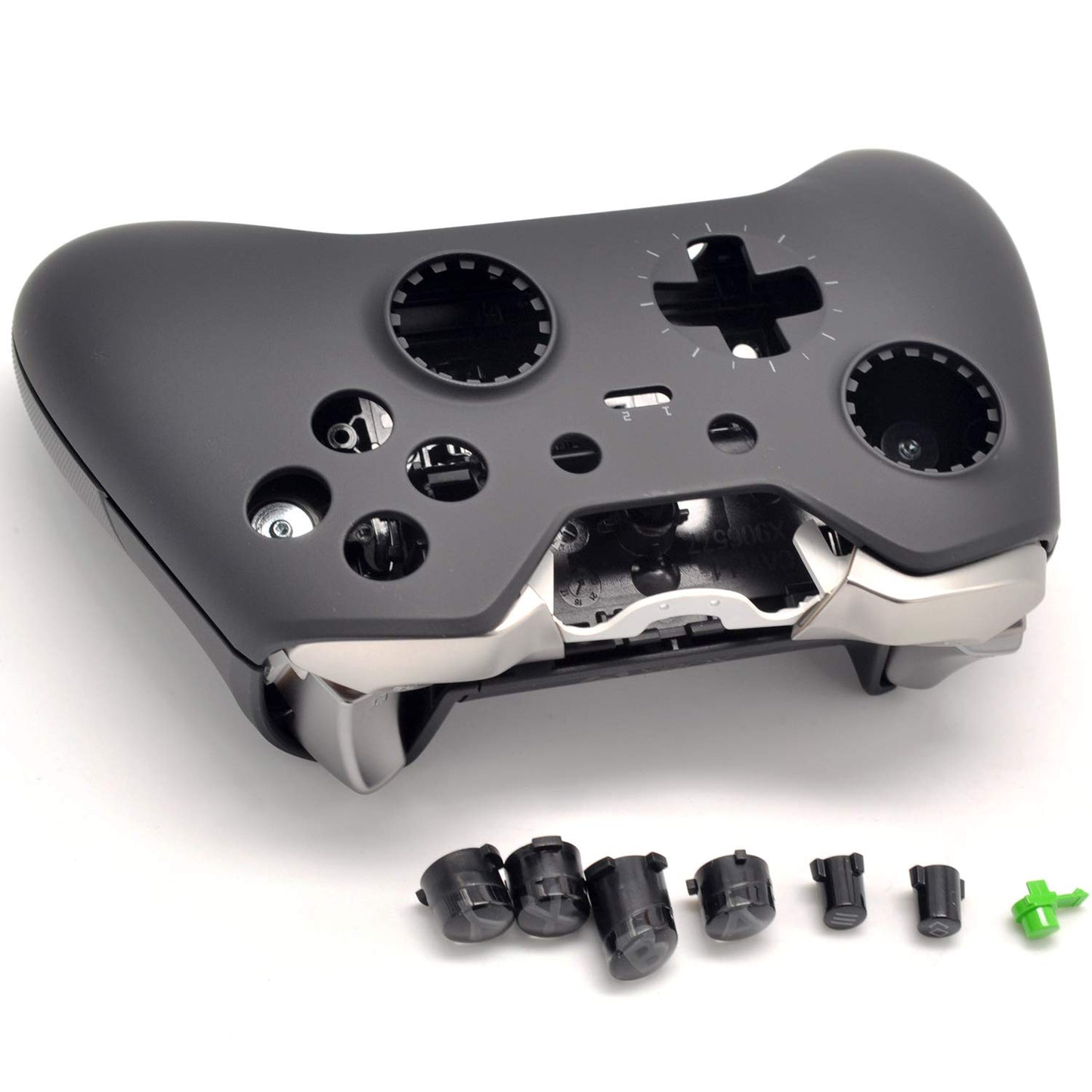 Deal4GO Full Housing Shell Kit w/LB RB Bumper Grips Cover Buttons Thumbsticks Replacement for Xbox One Elite Controller 1 GEN