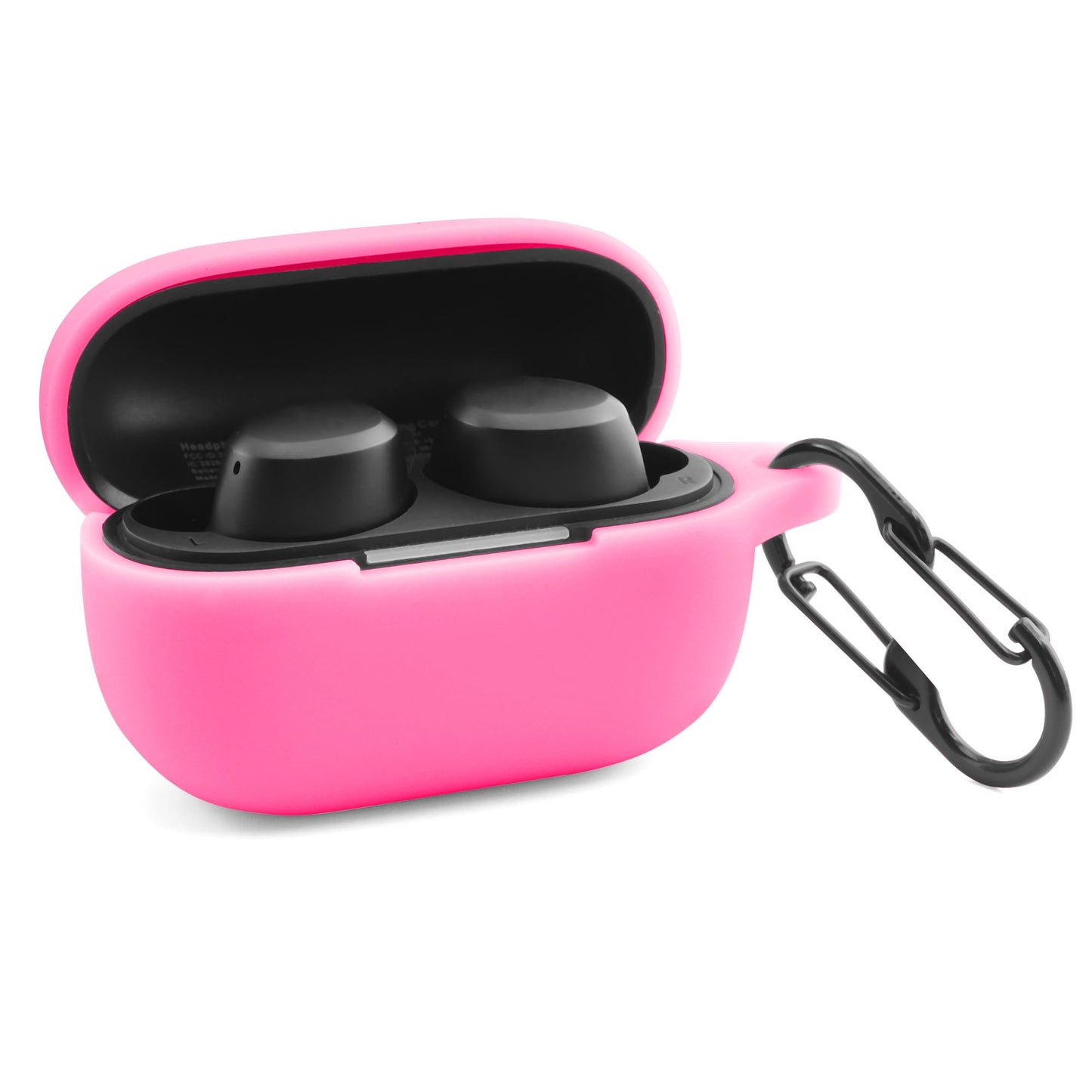 LEFXOMPHY Cover for TOZO A1 Wireless Earbuds 2025 (Not Fit 2023 2024 Version), Soft Silicone Pink Protector Glow in Dark