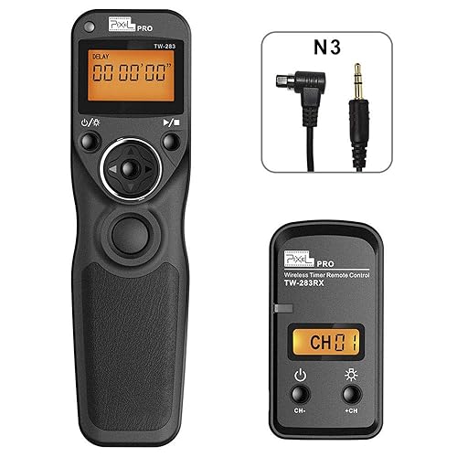 Pixel TW-283 N3 Wireless Shutter Remote Control Tiner Remote Shutter Release for Canon Eos 5D Mark IV 5D 6D 7D Mark 1DX MARKII R5 R6 50D 40D 30D 20D