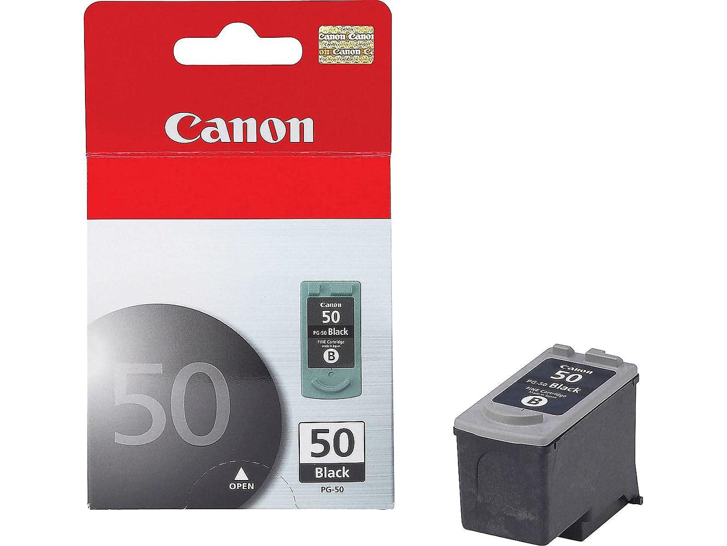 Canon PG-50 Ink Cartridge, Black - in Retail Packaging