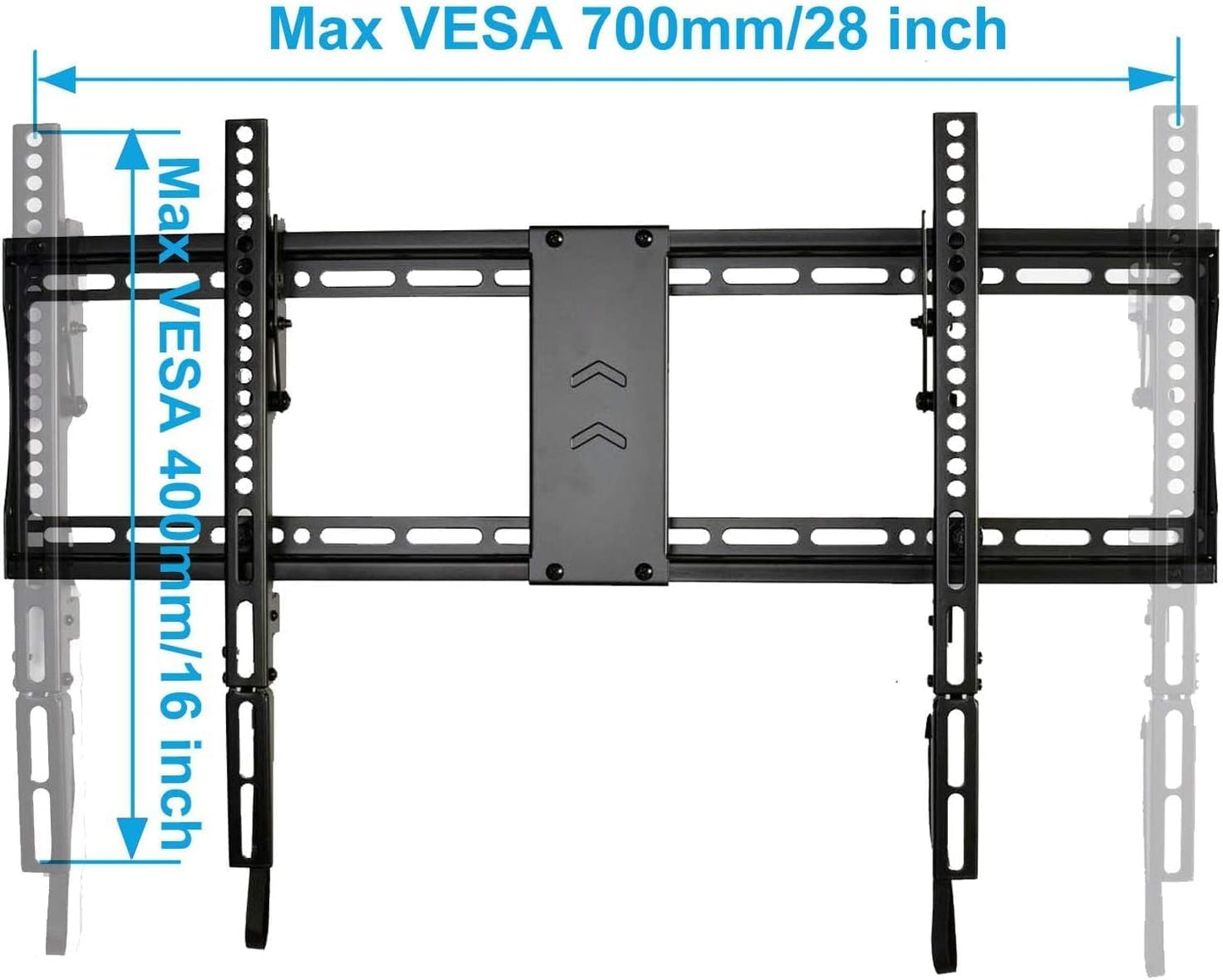 VideoSecu Tilt TV Wall Mount Bracket for Most 32 39 40 42 43 46 47 48 50 55 60 65 70 75 Inch Sanyo Samsung Sony Vizio LG Sharp TV wt9
