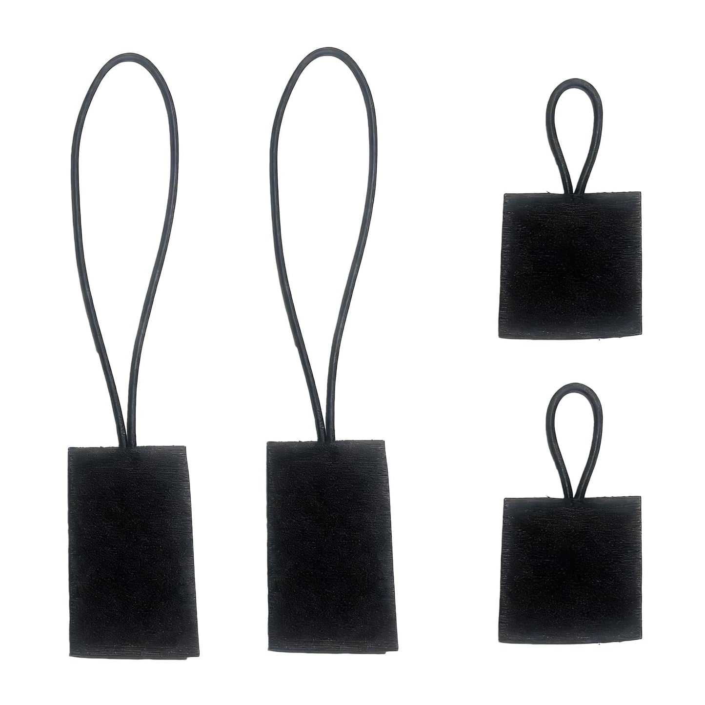 4-Pack Clip Holder for Law Enforcement (2 Long + 2 Short) - Secure Radio Microphone Keeper Hanger for Uniform Epaulet, Shirt Button