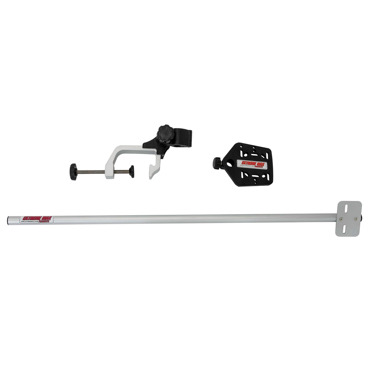 Extreme Max 3006.8647 Portable Clamp-On Universal Transducer Bracket with Fish Finder Mount