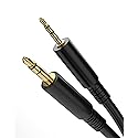 GALVANOX 2.5mm to 3.5mm aux Cable for Bose Headphone Cable Compatible with B0SE QC35 II / QC45 (Black)