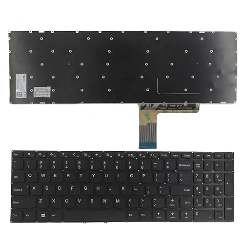 Laptop Replacement Keyboard Fit Lenovo IdeaPad 110-15ACL 110-15AST 110-15IBR US Layout