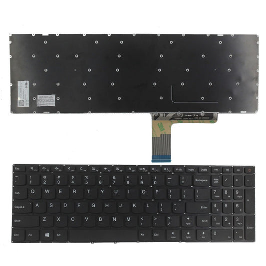 Laptop Replacement Keyboard Fit Lenovo IdeaPad 110-15ACL 110-15AST 110-15IBR US Layout