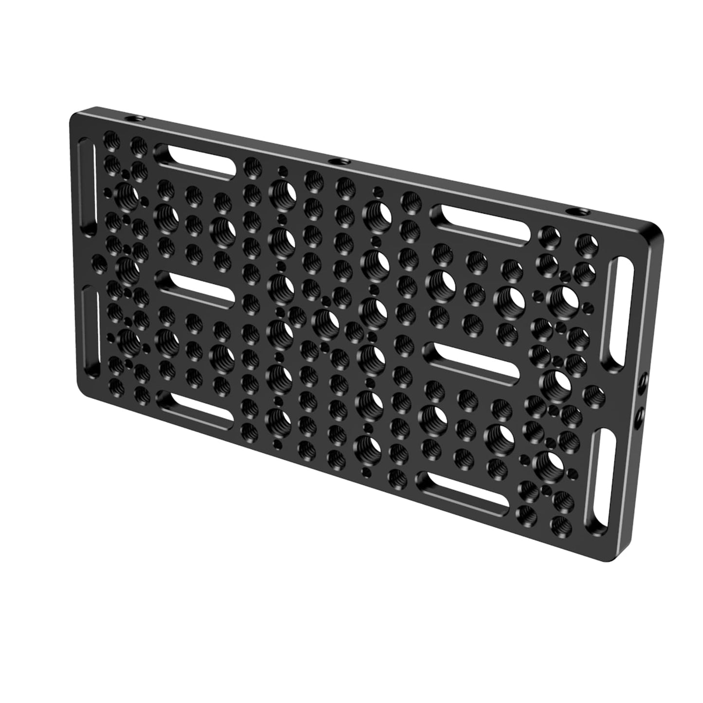 DINESK Multi-Functional Camera Cheese Plate with 1/4"& 3/8 Threads,7.87"/200mm Large Cheese Plate Aluminum Alloy Breadboard for Cameras,Monitors