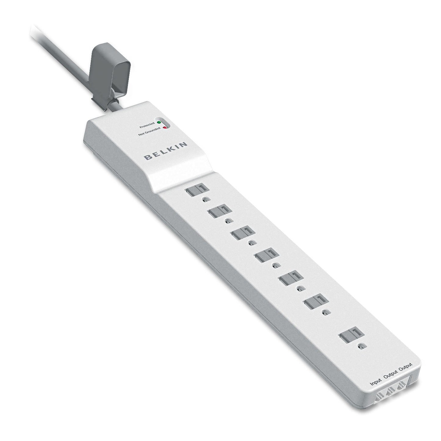 Belkin 7-Outlet Surge Suppressor with Phone/Modem Protection - 6' Cord