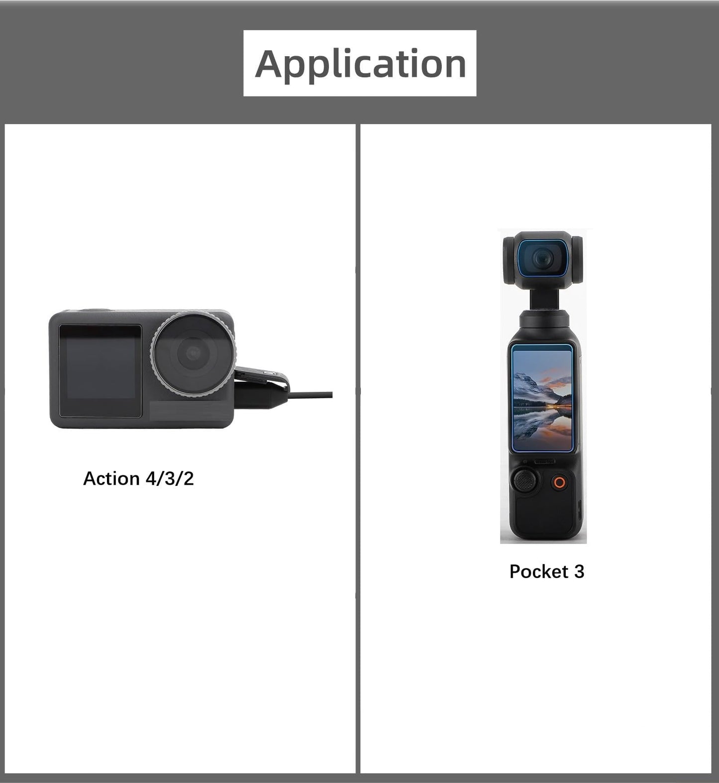 BTG Mic Microphone for DJI OSMO 360/Action 5 Pro 4 3 2/Pocket 3 2/Insta360 X5 Go Ultra Accessories Microphone Mic