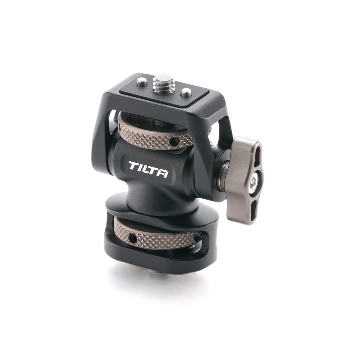 Tilta Camera Monitor Mounting Bracket | 1/4"-20 with Locating Pins for External Monitor Accessories | Supports 4.4lb Load | 360° Rotation 175° Tilt |