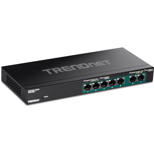 TRENDnet 7-Port Multi-Gig PoE+ Switch, TPE-TG327, NDAA & TAA Compliant, 70W Power Budget, 20Gbps Switching Capacity, Ethernet Splitter, IEEE