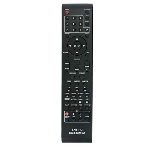 RMT-D240A Replace Remote for Sony VCR RDR-VX525 RDR-VX555 RDR-VXD655 SDR-VX525