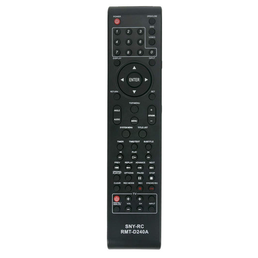 RMT-D240A Replace Remote for Sony VCR RDR-VX525 RDR-VX555 RDR-VXD655 SDR-VX525