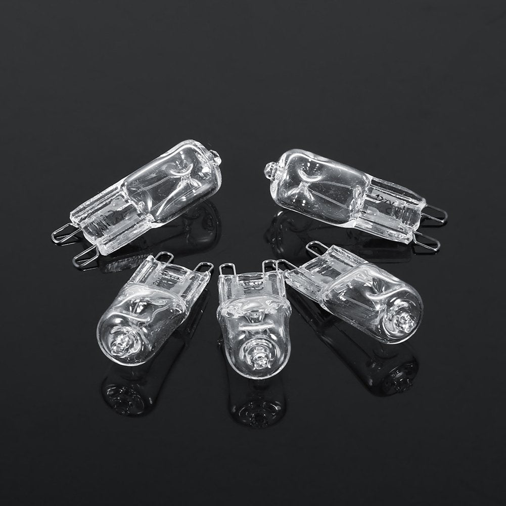 Zerodis G9 Halogen Bulb, 10Pcs G9 Base Halogen Light 120V 40W Lighting Replacement Warm White