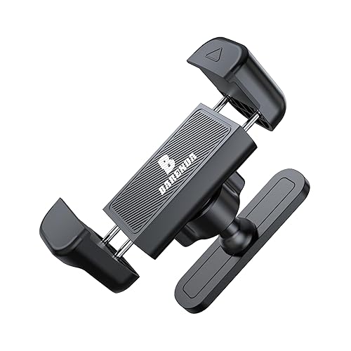BARENDA Magnetic Phone Holder for Gym with N52 Magnet and Secure Clip, Strong Magnetic Phone Mount for All Phones, Attaches to Metal Surfaces