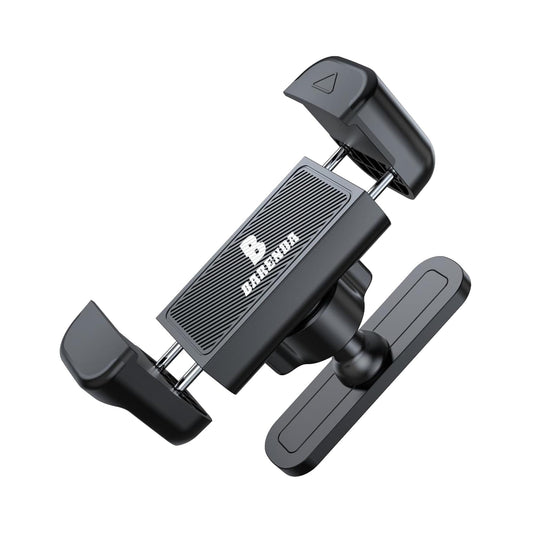 BARENDA Magnetic Phone Holder for Gym with N52 Magnet and Secure Clip, Strong Magnetic Phone Mount for All Phones, Attaches to Metal Surfaces