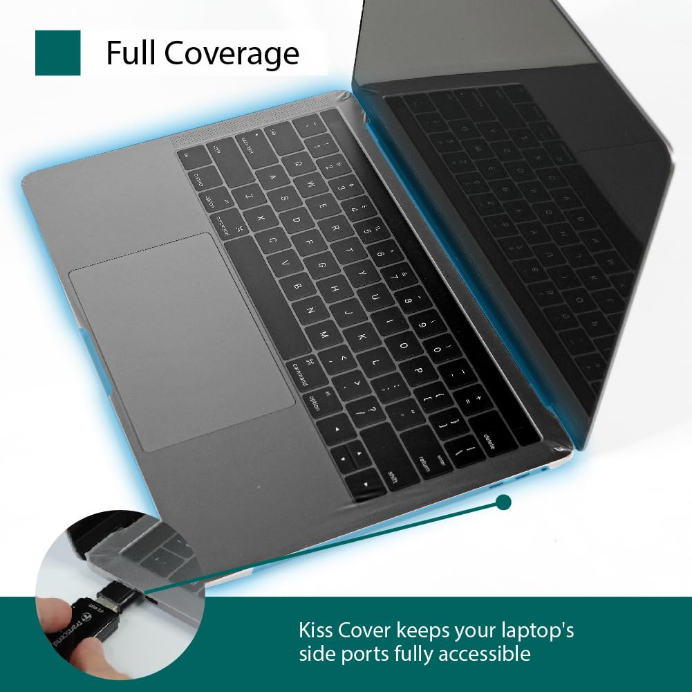 Kiss Cover Keyboard/Control Cover for Apple MacBook Air 13.6" (2022~2025) [2 Pack] - Complete Coverage Protects Touch Controls and Touch ID Waterproof