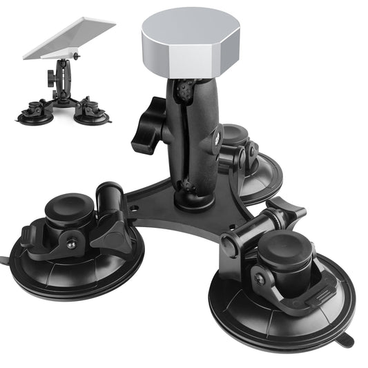 Equipped with 1/4 Inch Starlink Mini Tripod Adapter, 360 ° Rotatable Double Ball Head Magic Arm Adapter, Starlink Mini Sunroof Suction Cup Bracket