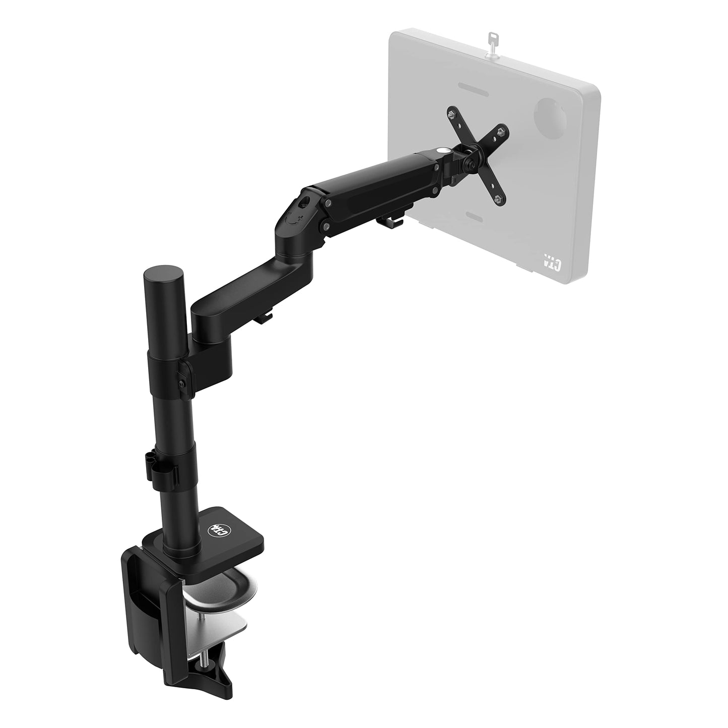 Articulating Desk Mount w/Clamp, Grommet and Cable Management