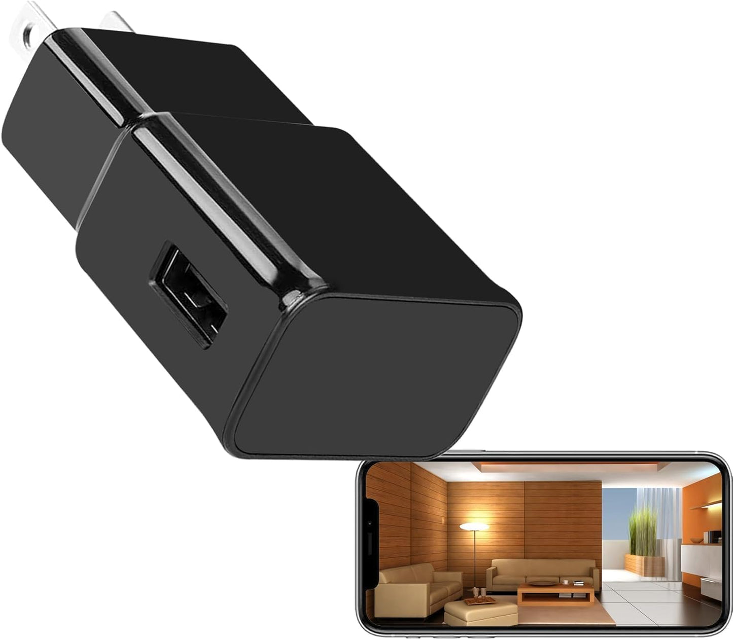 ZHOLIRNI Security Camera Charger ?1080P Indoor Surveillance Camera with Night Vision and Motion Detection?USB Charger Camera for Indoor Home,Business