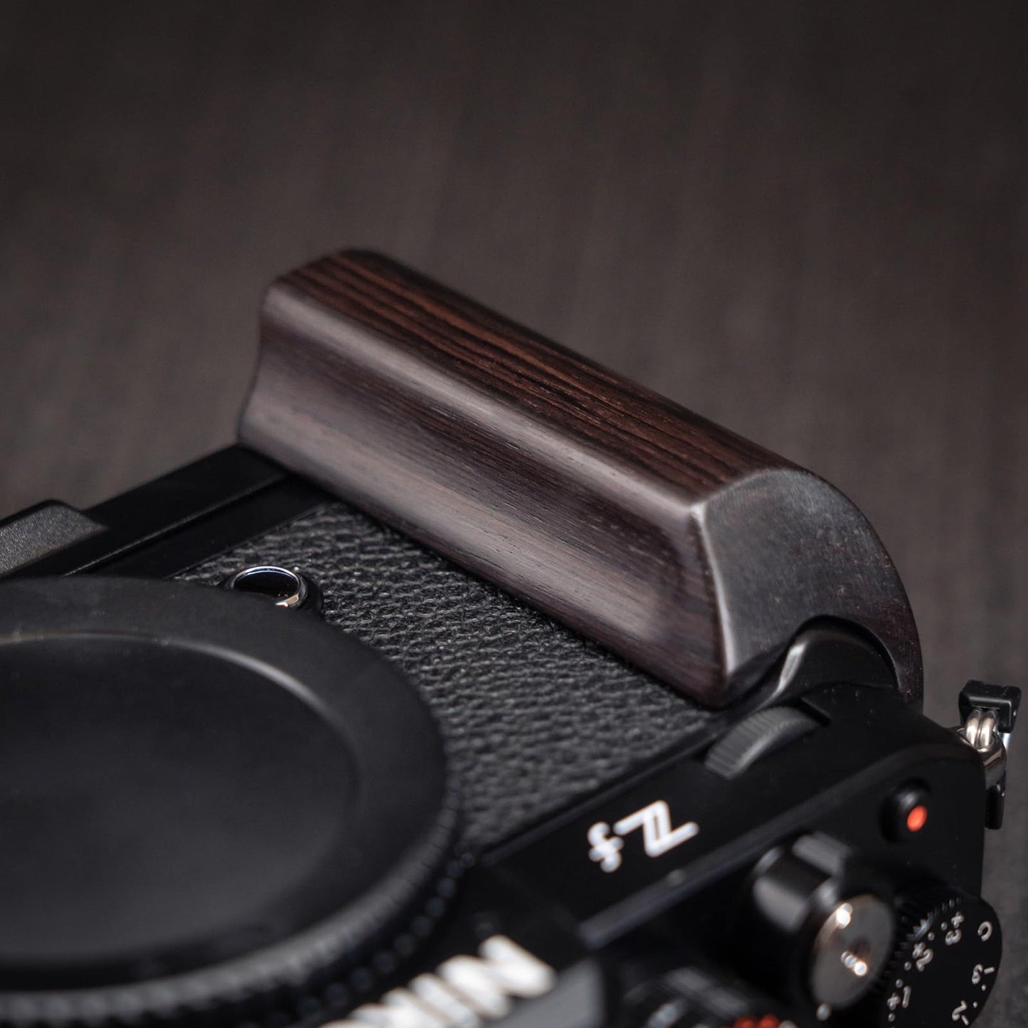 Iborrys L-Shaped Camera Handle ?Compatible with Nikon Zf Camera ?Precious Vintage Solid Wood | Handcrafted by Experienced Artisans (African Blackwood
