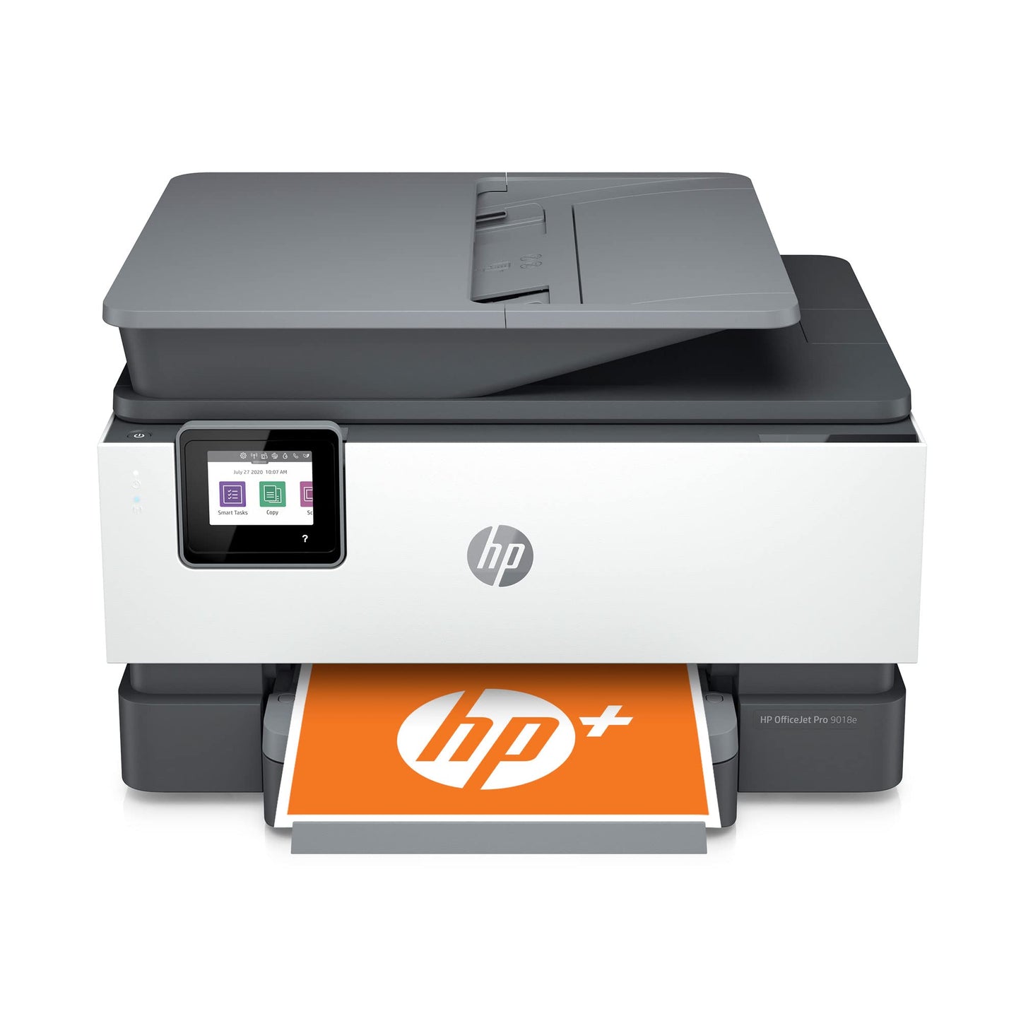 HP OfficeJet Pro 9018e Wireless Color All-in-One Printer with Bonus 6 Months Instant Ink (1G5L5A), White