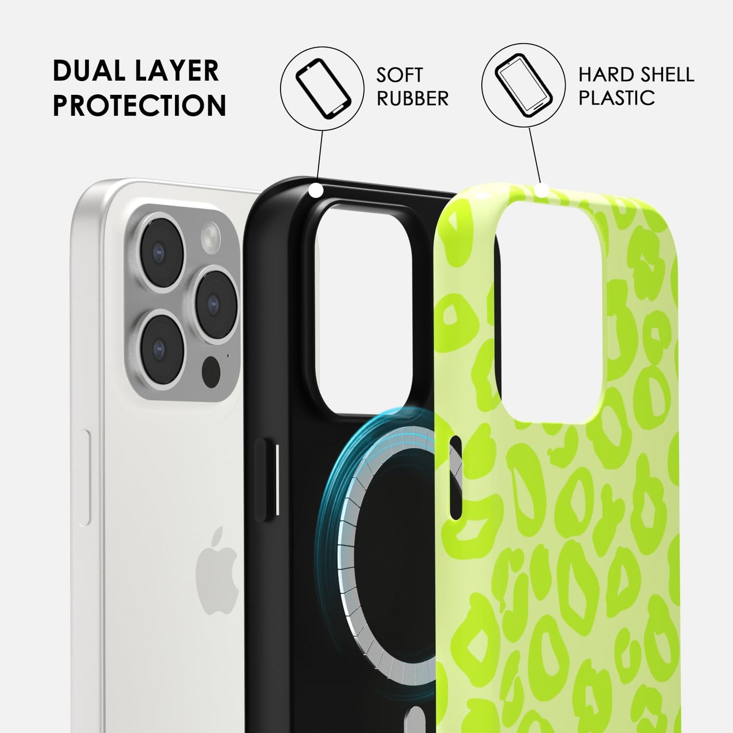 Svanove for iPhone 13/14 Case Cheetah Print, Compatible with Magsafe Magnetic Leopard Phone Case, Girly Cute Trendy Retro Animal Print Aesthetic