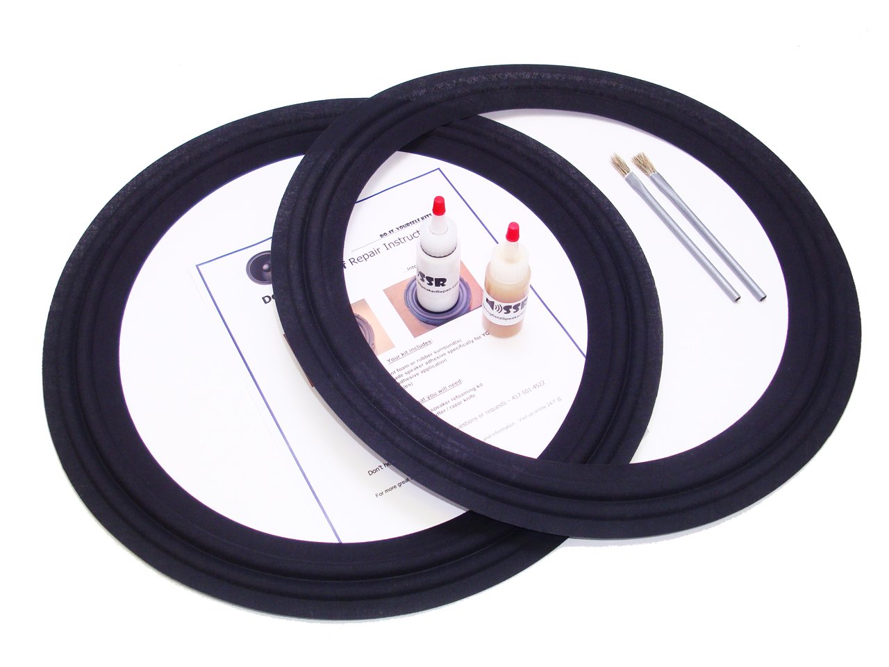 2 Piece RCF L18 - P300 18" Speaker Cloth Surround Repair Kit - M-Roll - 18 Inch