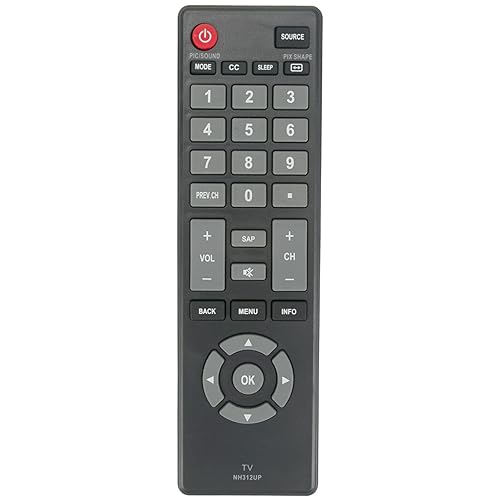 Replaced Remote NH312UP Compatible with Sanyo TV FW40D36F FW43D25F FW50D36F FW32D06F