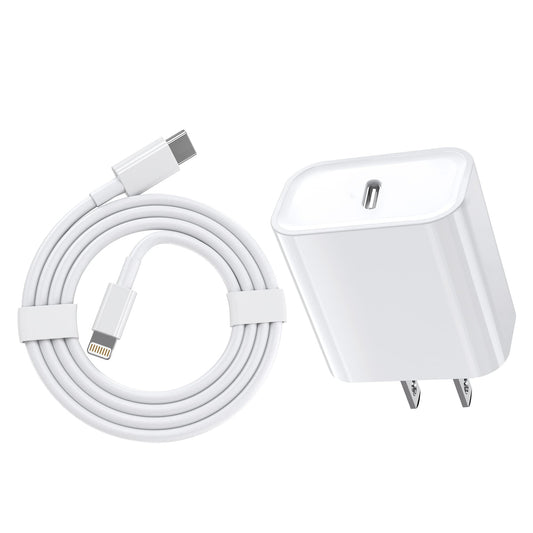 iPhone Fast Charger, 20W[Apple MFi Certified] USB Type C Fast Charging Block Power Delivery Lightning Charger with 3.3ft Lightning Cable for iPhone 13