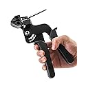QWORK Cable Tie Gun, Stainless Steel Zip Tie Tightener Wrap Tool, Self-locking Metal Zip Ties Tool, Cable Tie Fasten and Cut for Nylon Plastic Steel